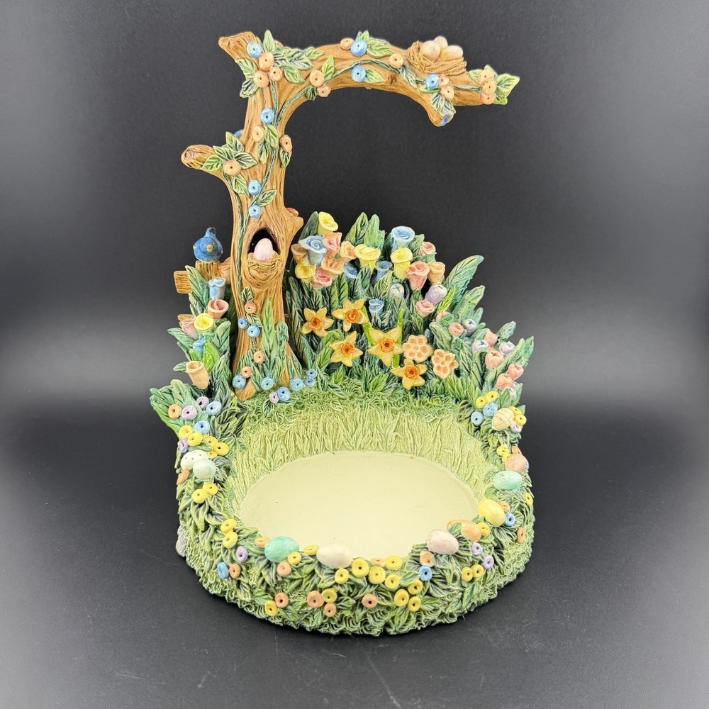 Goebel Hummelscape Easter Morning 1058-D Spring Tree Floral Figurine Base Large